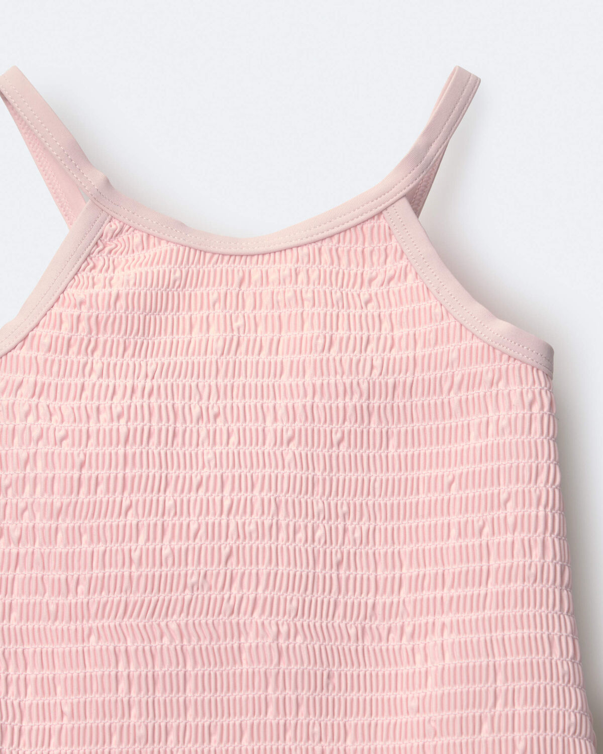 Toddler Girl Smocked One-Piece Swimsuit - Light Pink - Image 5