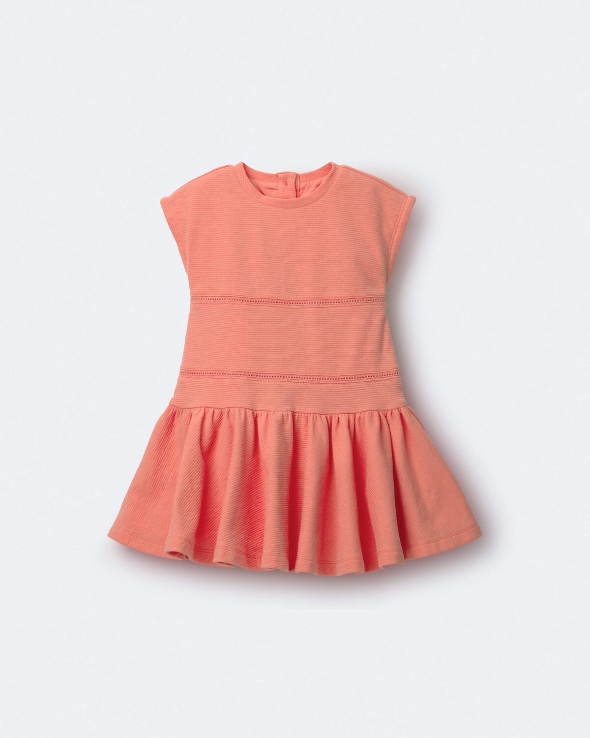 Toddler Girl Drop Waist Short-Sleeve Dress - Orange - Image 2