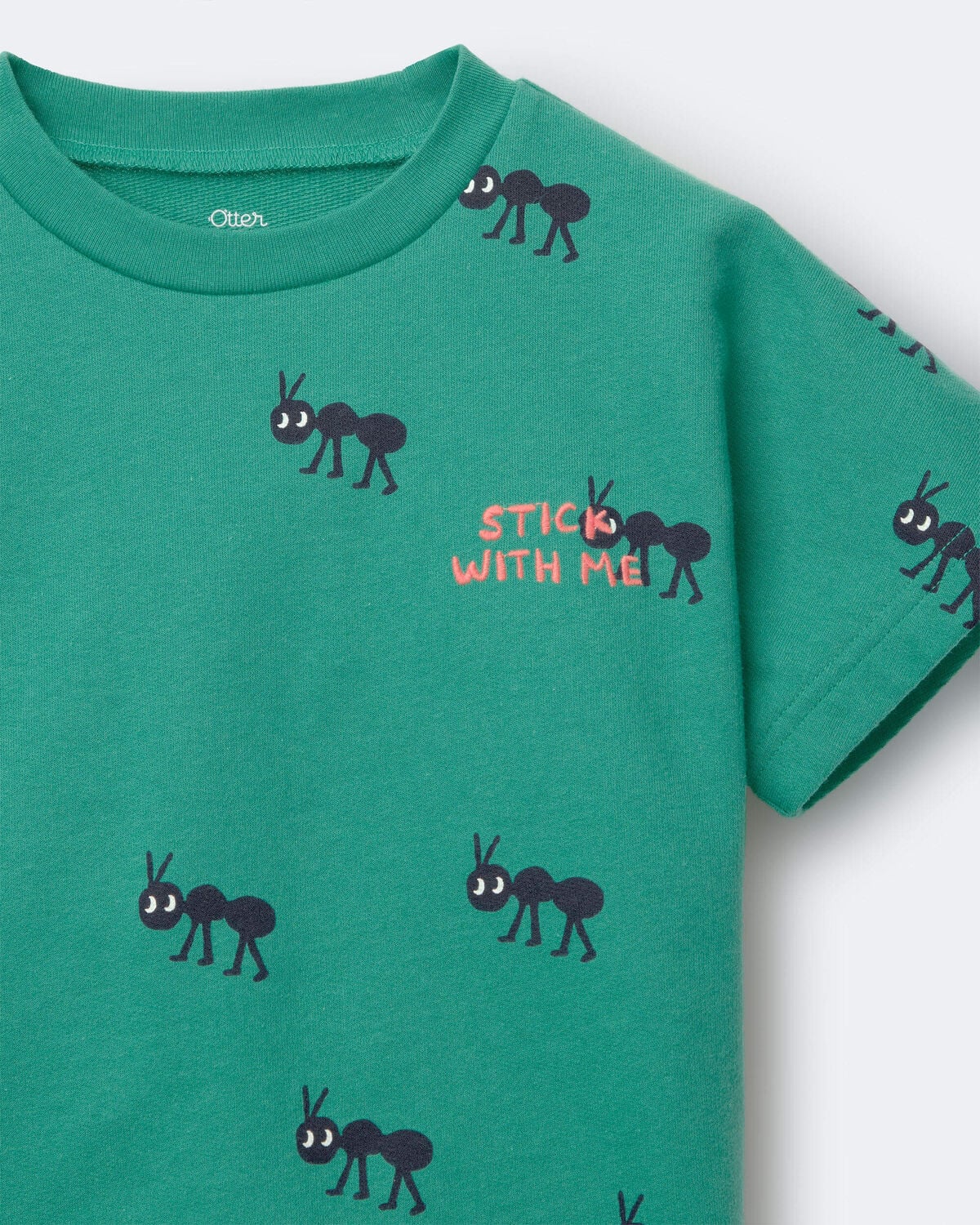 Toddler Boy 'Stick With Me' Dolman Tee - Dark Green - Image 4