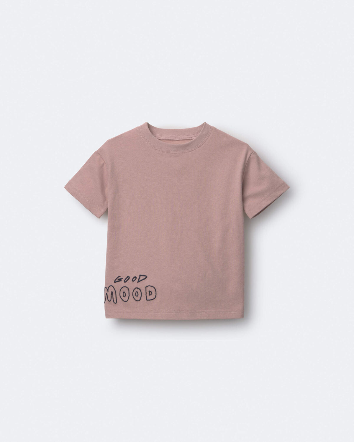 Toddler 'Good Mood' Relaxed Tee - Mauve - Image 2