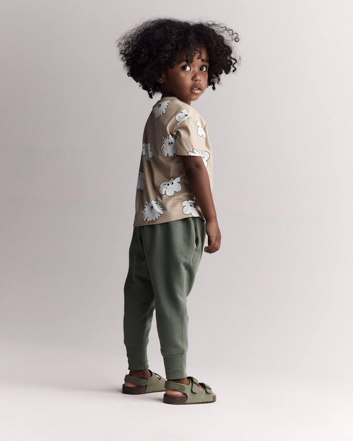 Toddler Squish Character Relaxed Graphic Tee - Khaki - Image 6