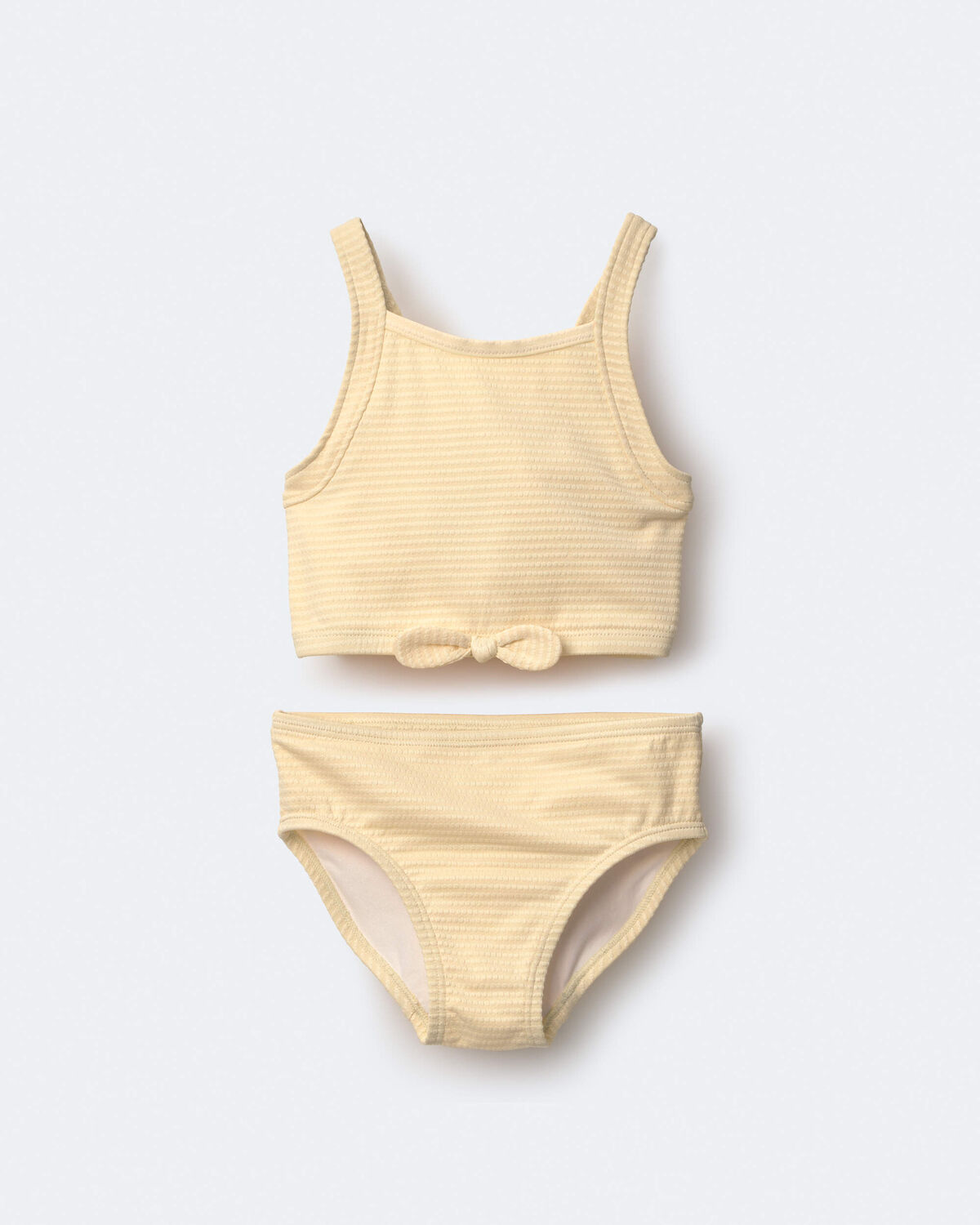 Toddler Girl Bow Tankini - Yellow - Image 2