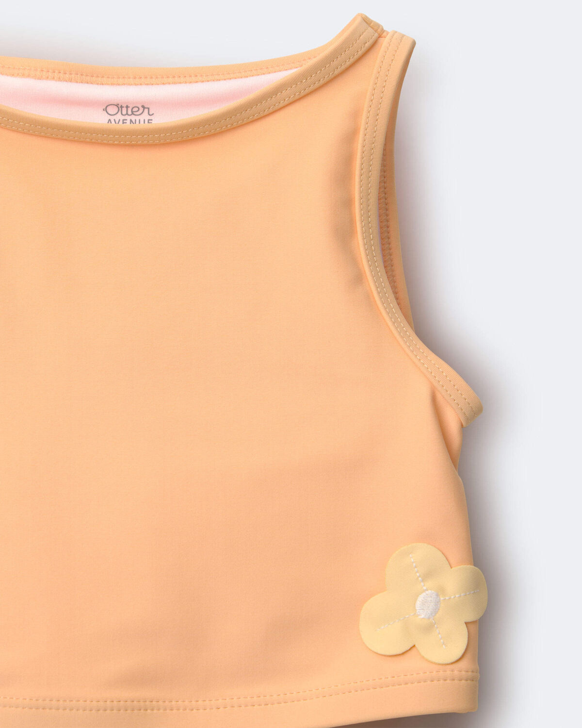 Toddler Girl Floral Tankini Set - Orange - Image 6