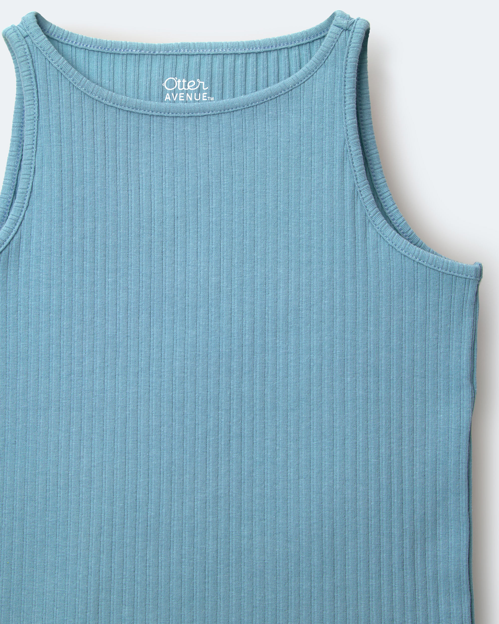 Toddler Girl Ribbed Playtime Tank Top - Mauve - Image 6