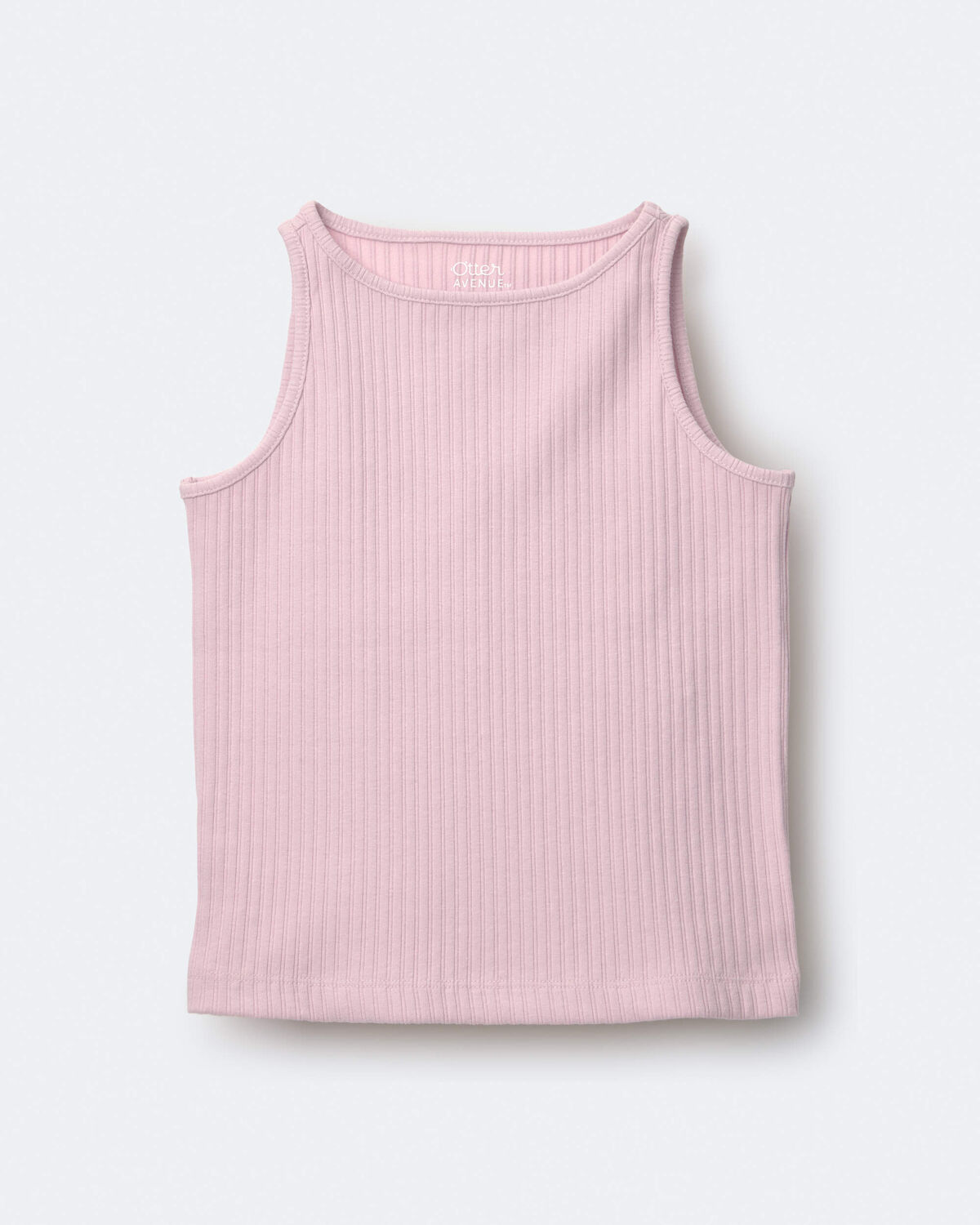 Toddler Girl Ribbed Playtime Tank Top - Light Pink - Image 2