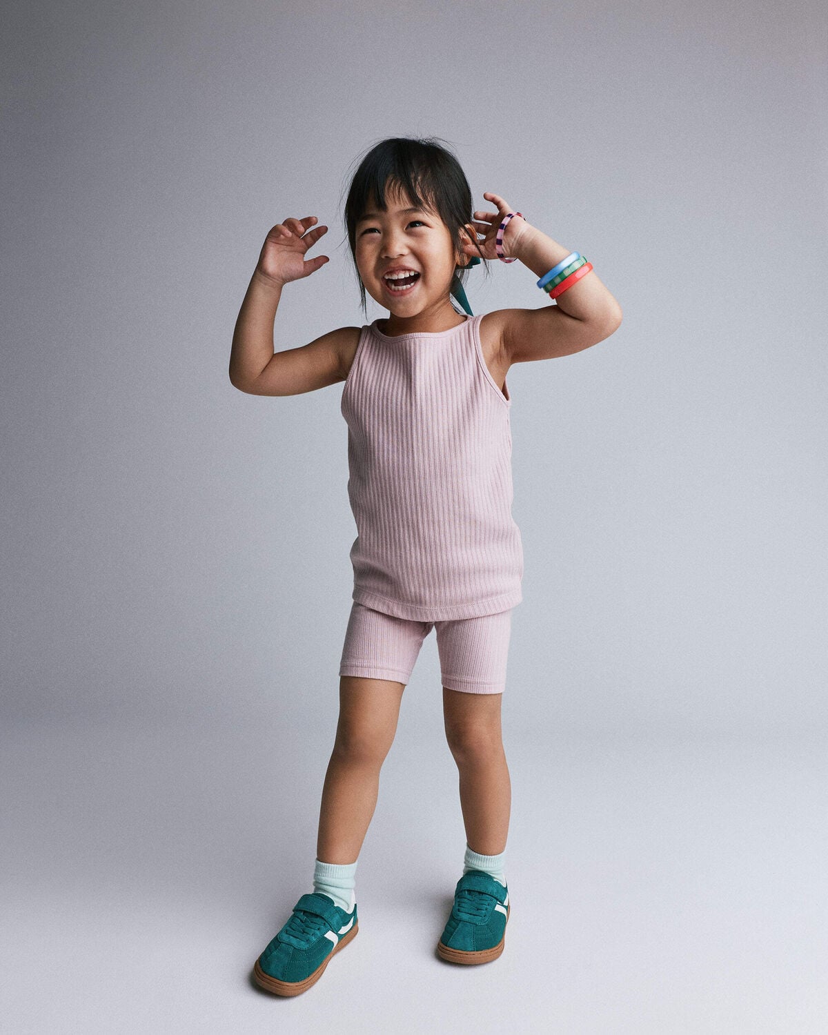 Toddler Girl Ribbed Playtime Tank Top - Light Pink