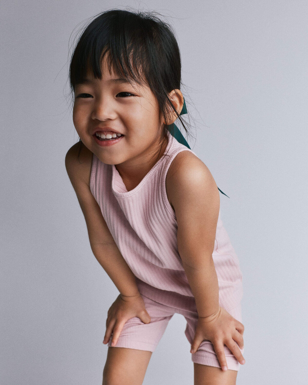Toddler Girl Ribbed Playtime Tank Top - Light Pink - Image 4