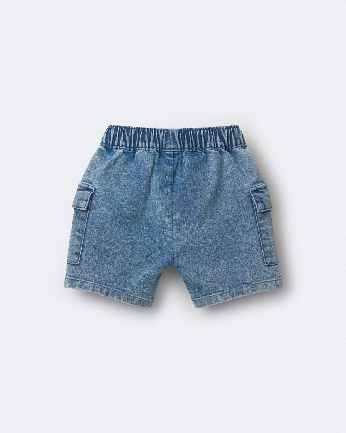 Toddler Boy Cargo Shorts in Denim - Image 6