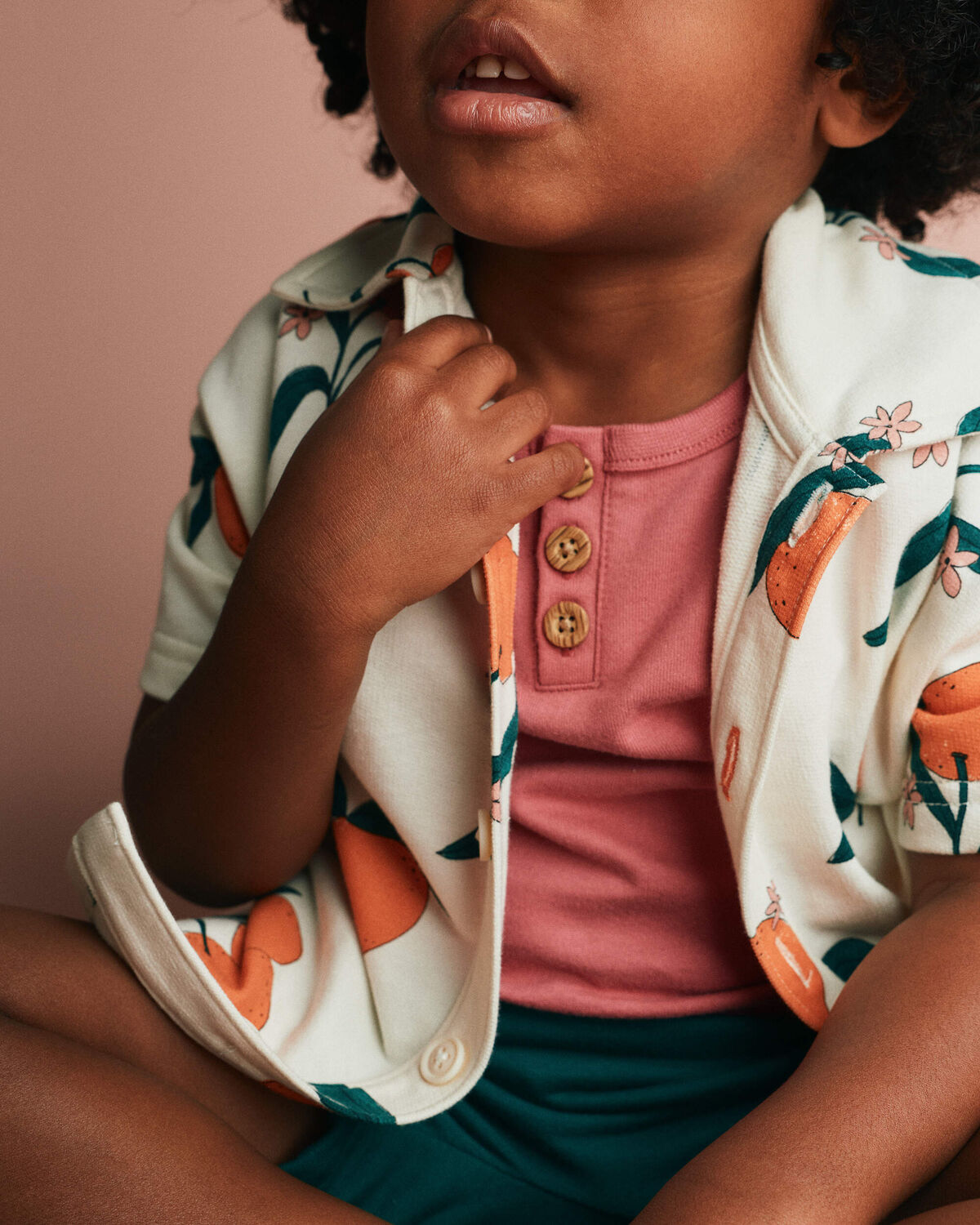 Toddler Boy Henley Tank - Rose - Image 4