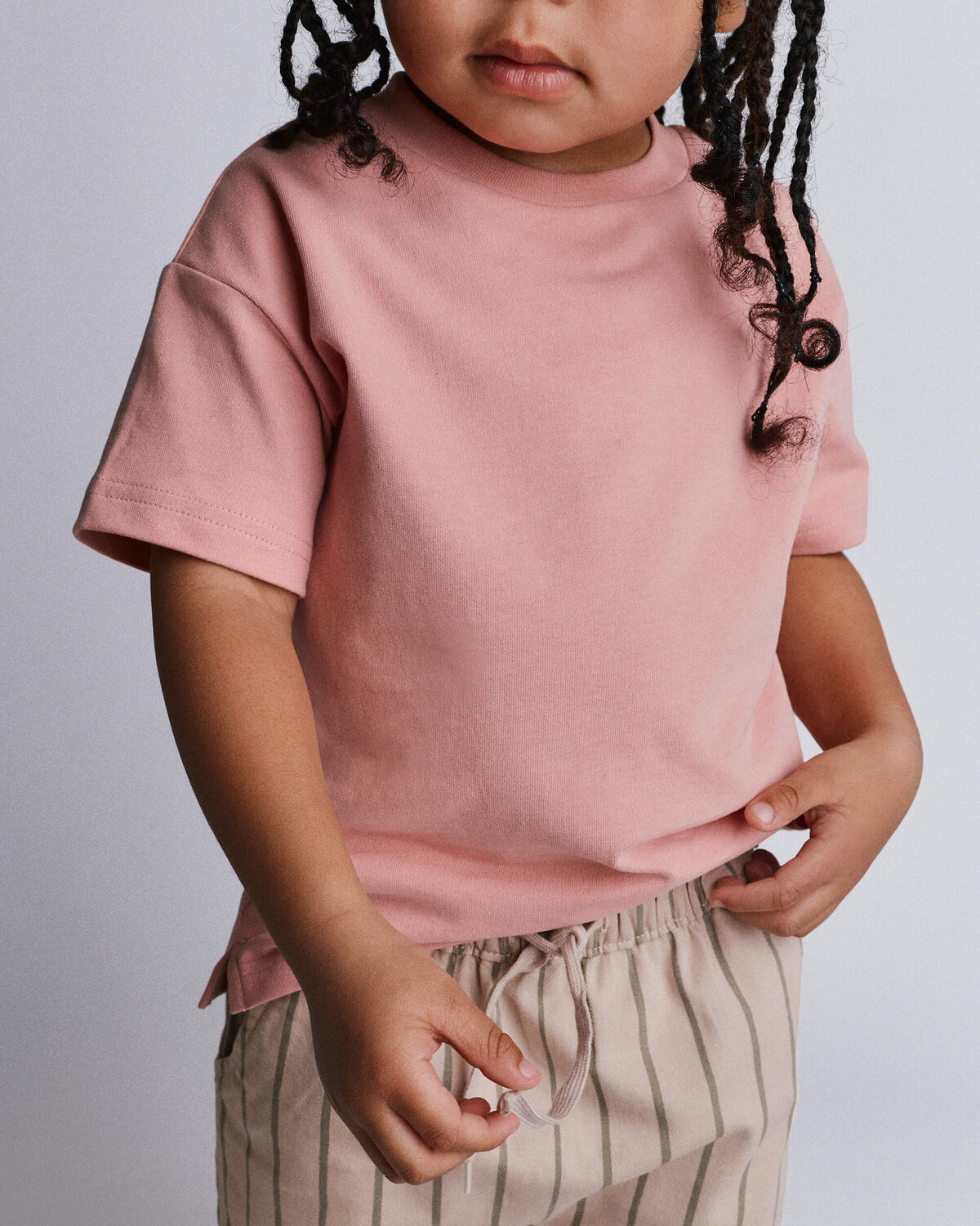 Toddler Elevated Relaxed Tee - Light Pink - Image 3