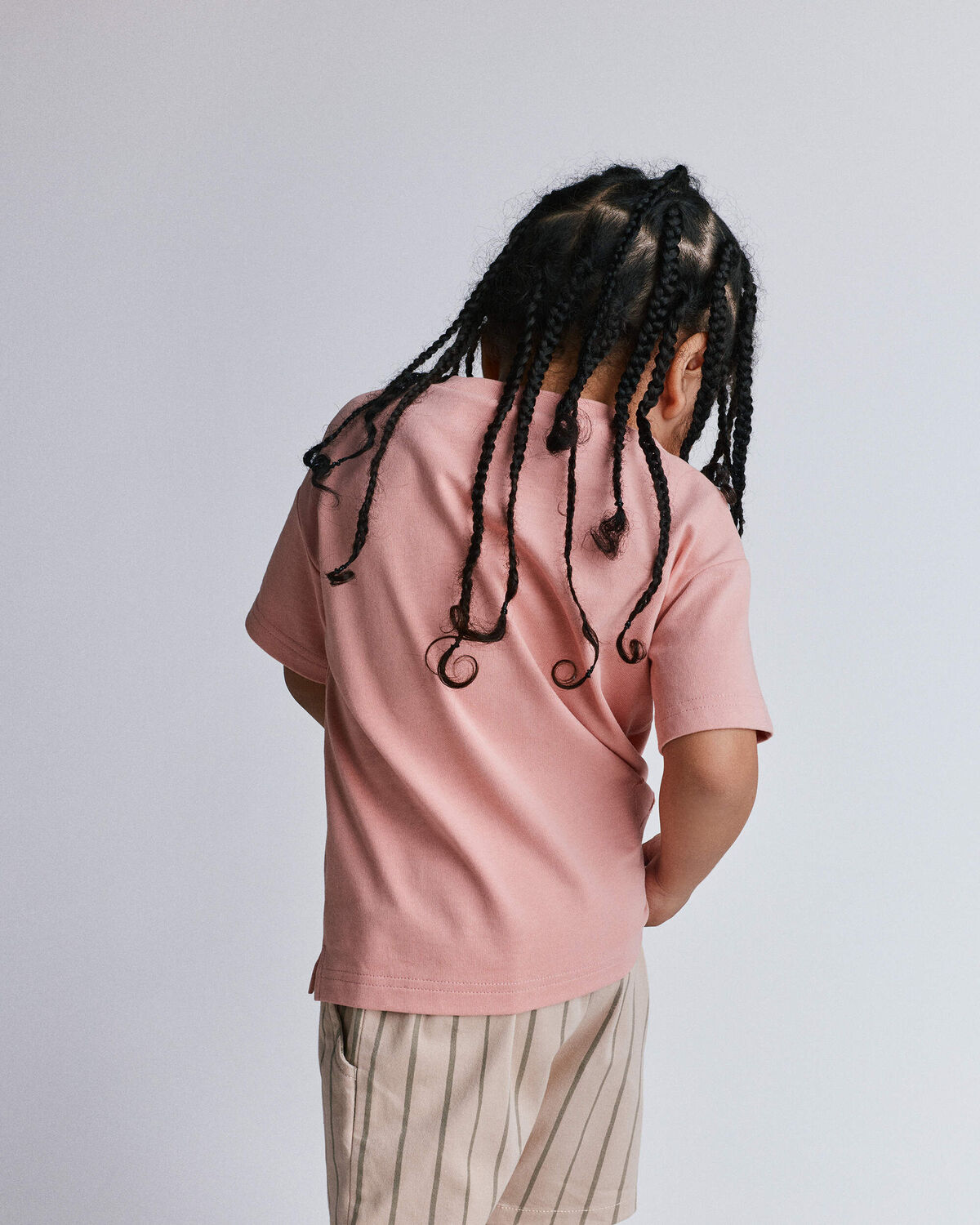 Toddler Elevated Relaxed Tee - Light Pink - Image 4