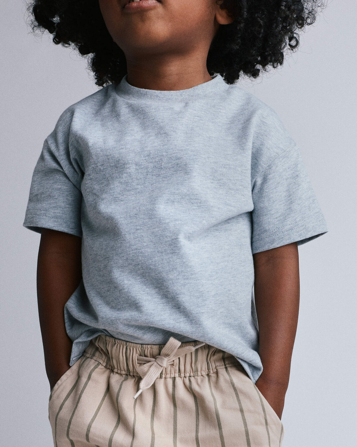 Toddler Elevated Relaxed Tee - Heather Grey - Image 3