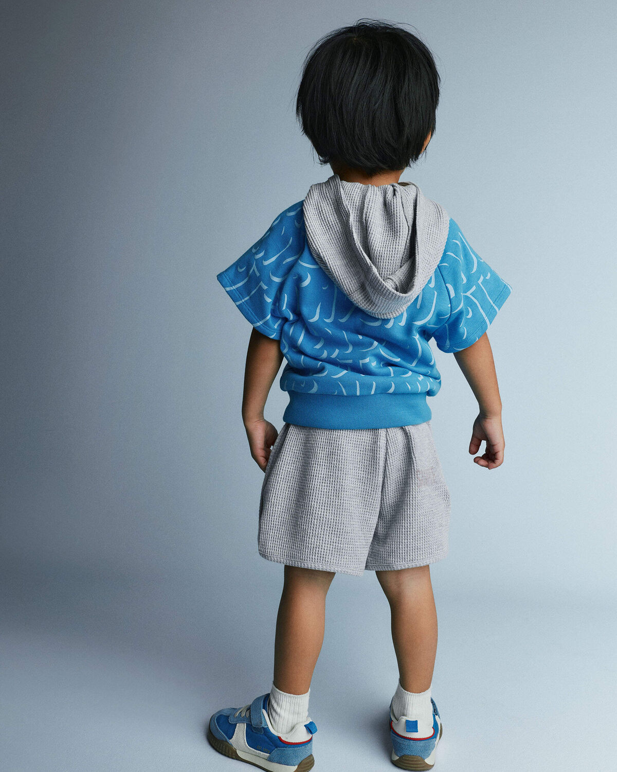 Toddler Elastic-Waist Tee in Otter Avenue Print - Blue - Image 5