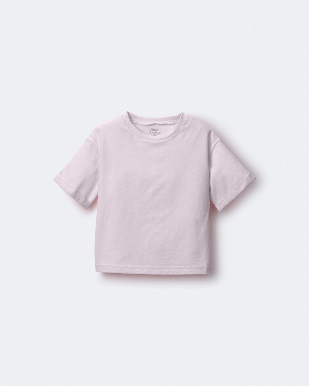 Toddler Rolled Cuff Tee - Light Pink - Image 2