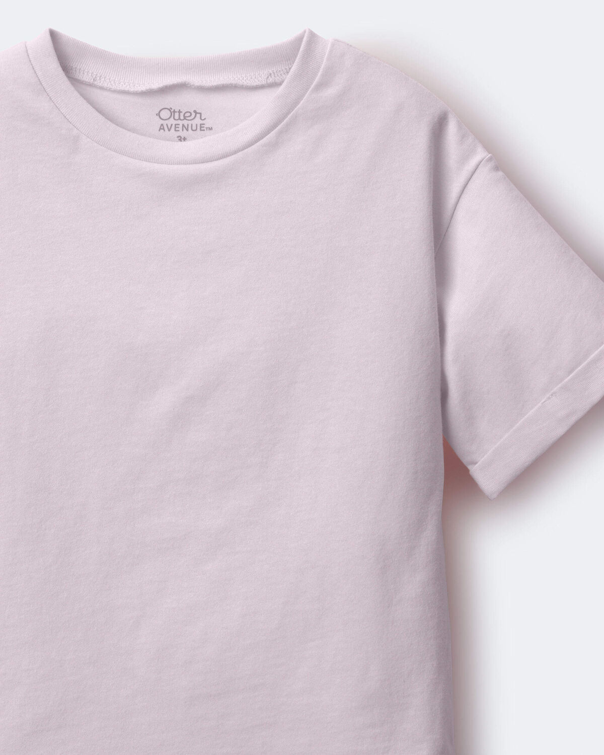 Toddler Rolled Cuff Tee - Light Pink - Image 5