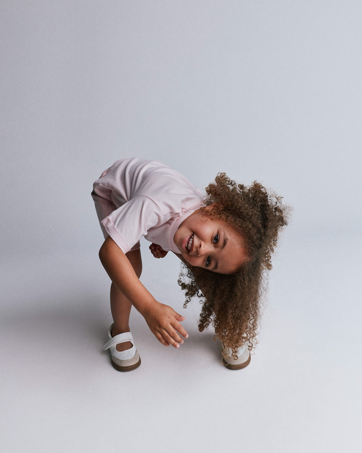 Toddler Rolled Cuff Tee - Light Pink - Image 4