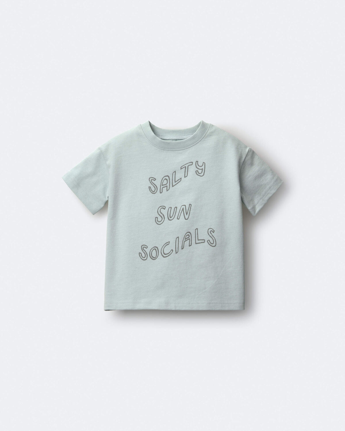 Toddler 'Salty Sun Socials' Premium Relaxed Graphic Tee - Light Blue - Image 6