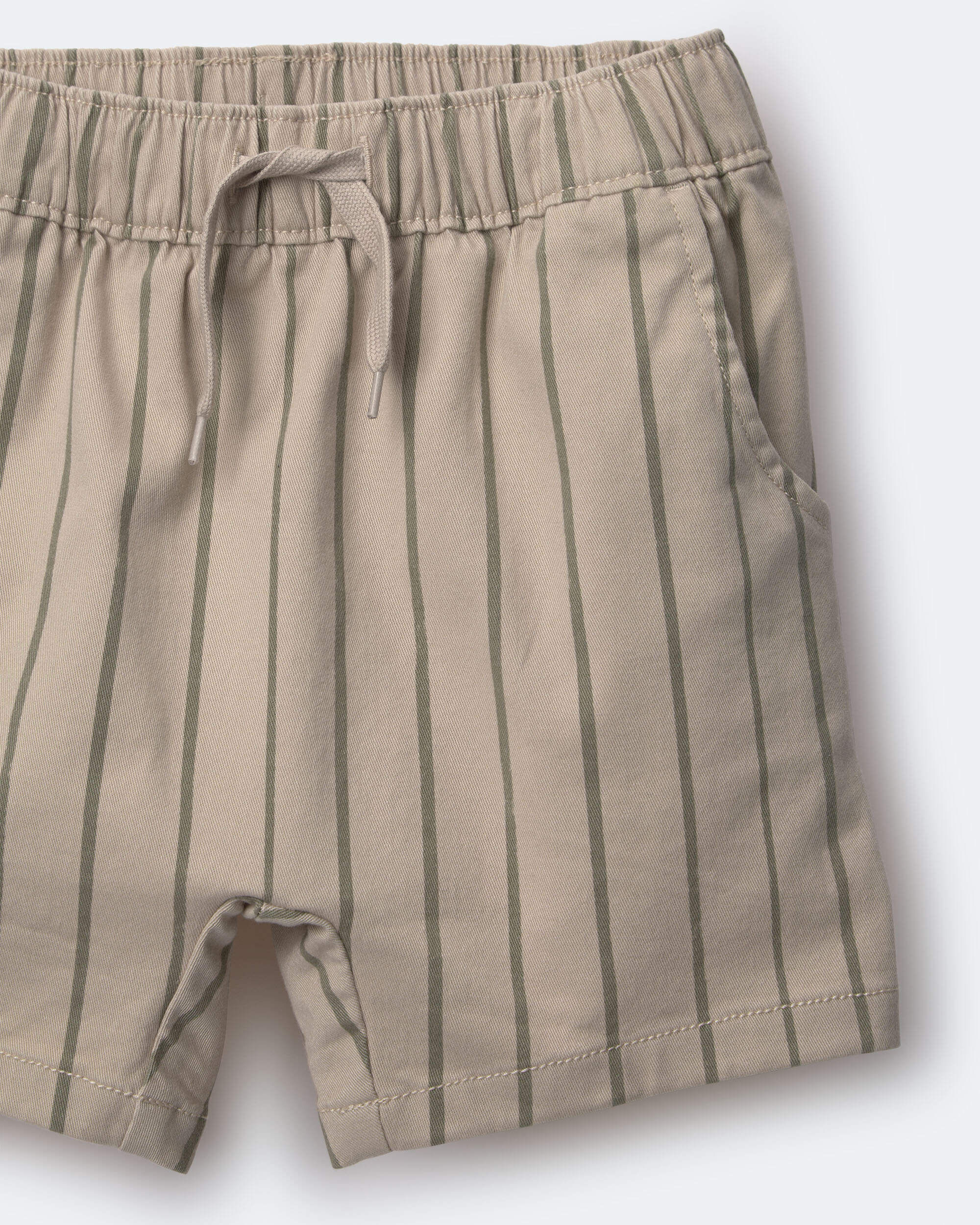 Toddler Boy Playground Shorts in Stripes - Blue - Image 6