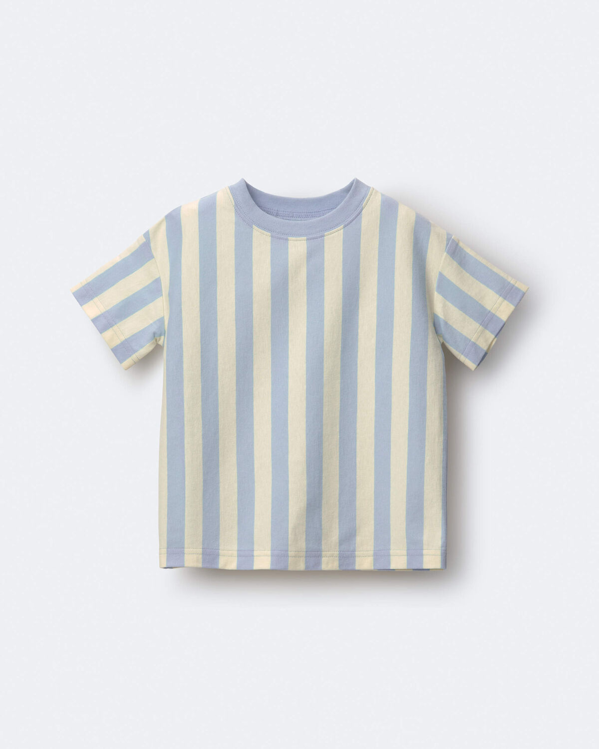 Toddler Boy Relaxed Tee in Stripes - Blue/Yellow - Image 2
