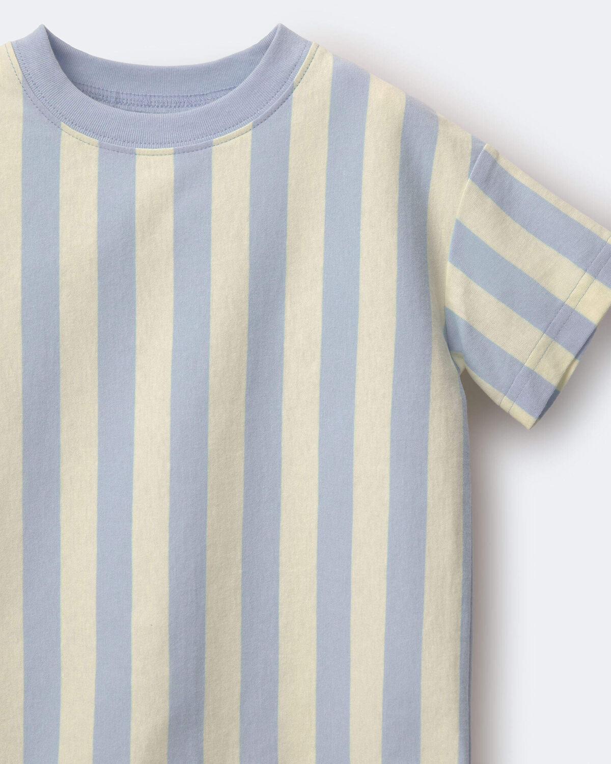 Toddler Boy Relaxed Tee in Stripes - Blue/Yellow - Image 6