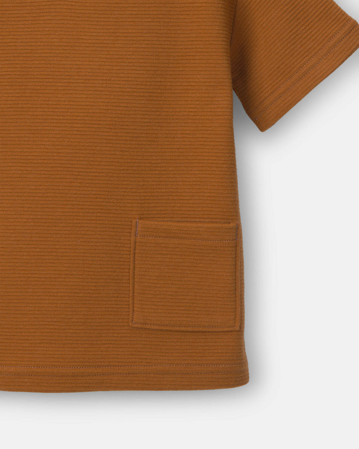 Toddler Boy Henley Tee with Pocket - Golden Yellow - Image 5