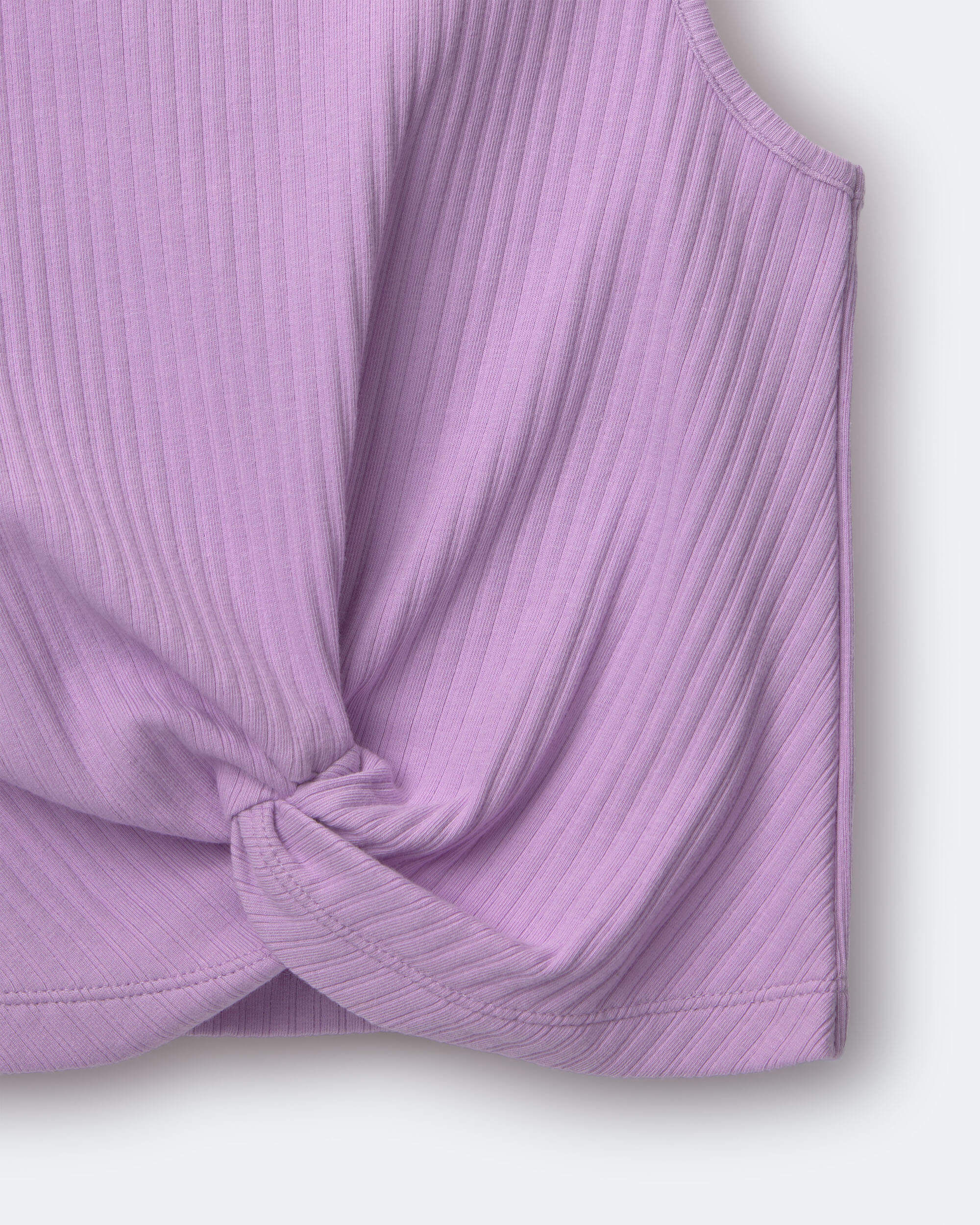 Toddler Girl Tie-Front Tank - Purple - Image 3