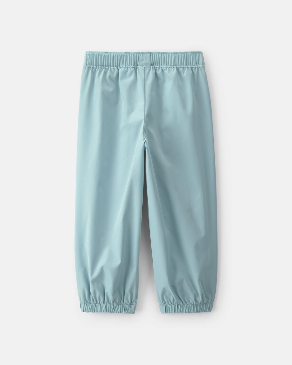 Toddler Girl Bow-Cuff Poplin Joggers - Blue - Image 4