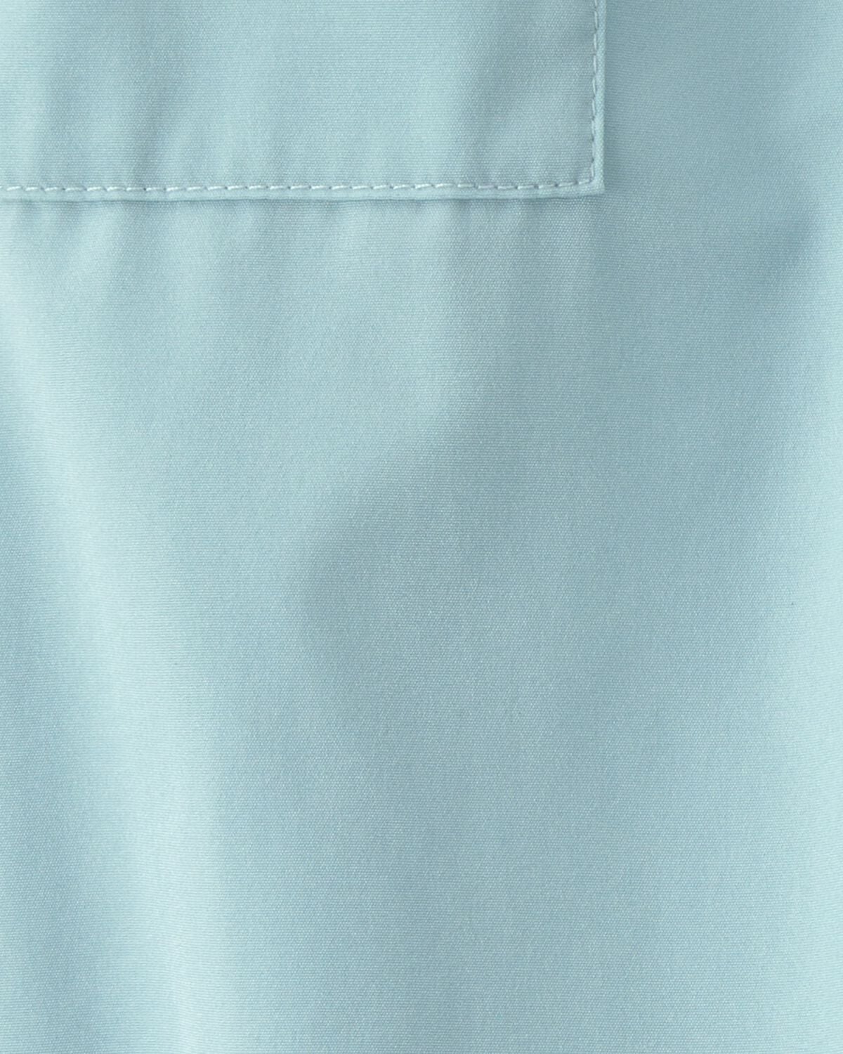 Toddler Girl Bow-Cuff Poplin Joggers - Blue - Image 6
