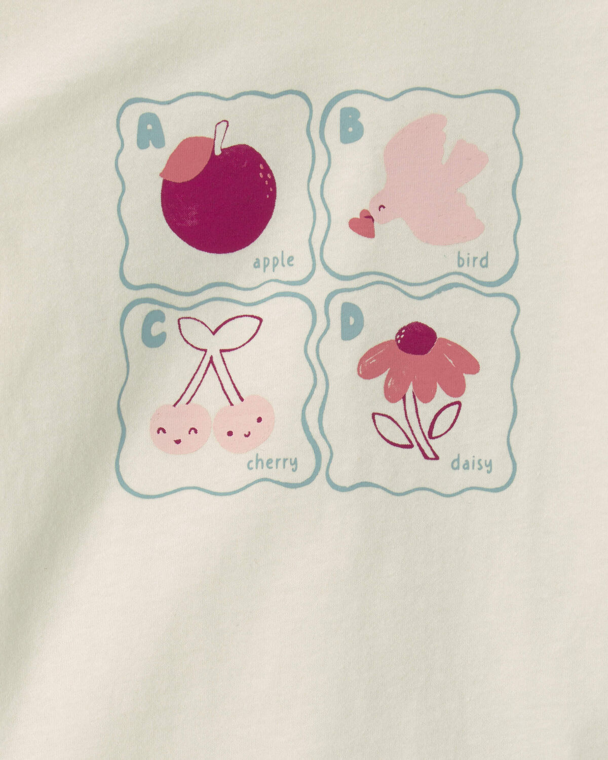 Toddler Girl 'ABC' Graphic Tee - Cream - Image 2