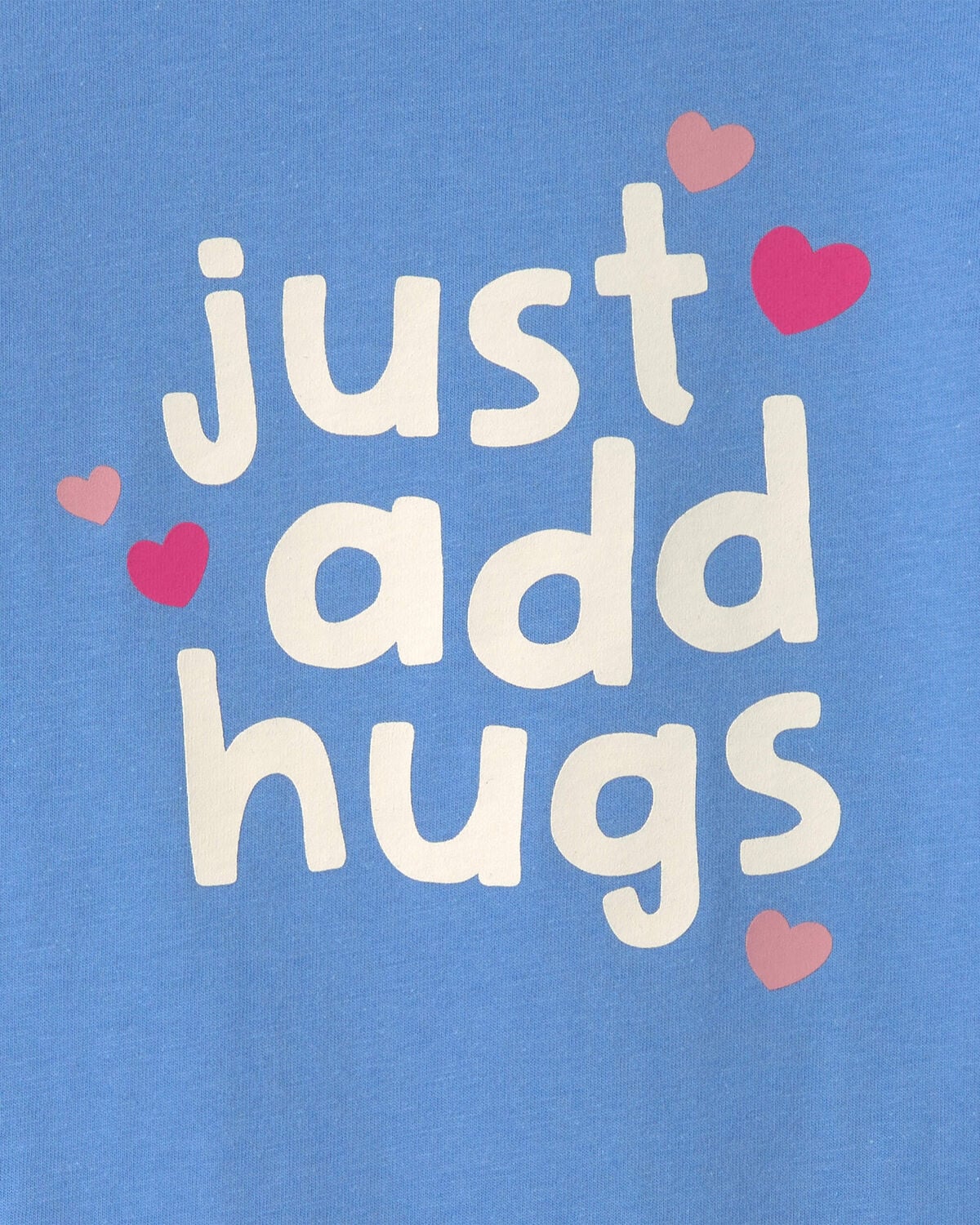 Toddler Girl 'Just Add Hugs' Long-Sleeve Graphic Tee - Blue - Image 2