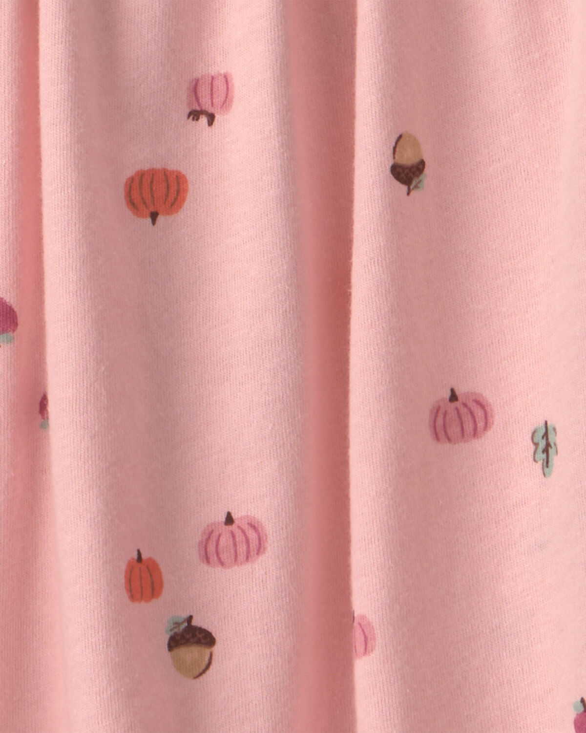Toddler Girl Pumpkin Long-Sleeve Dress - Pink - Image 3