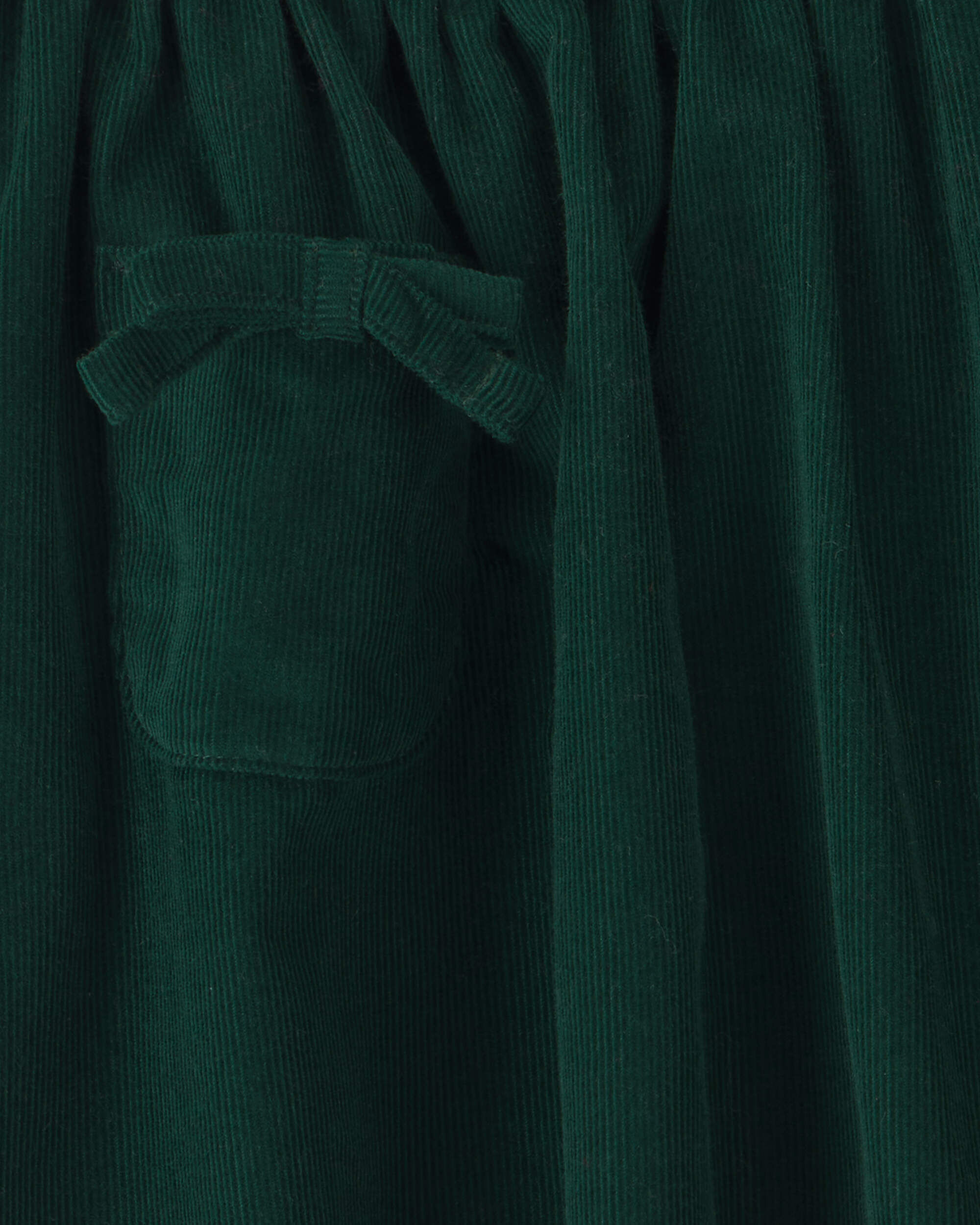 Toddler Girl Bow Corduroy Skort - Green - Image 4