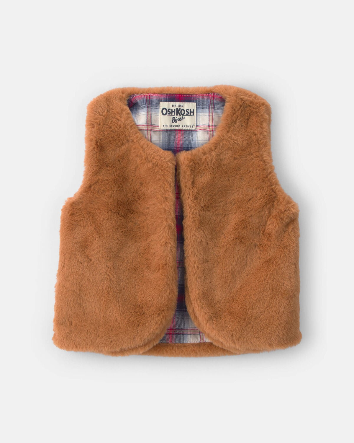 Toddler Girl Faux Fur Vest - Brown