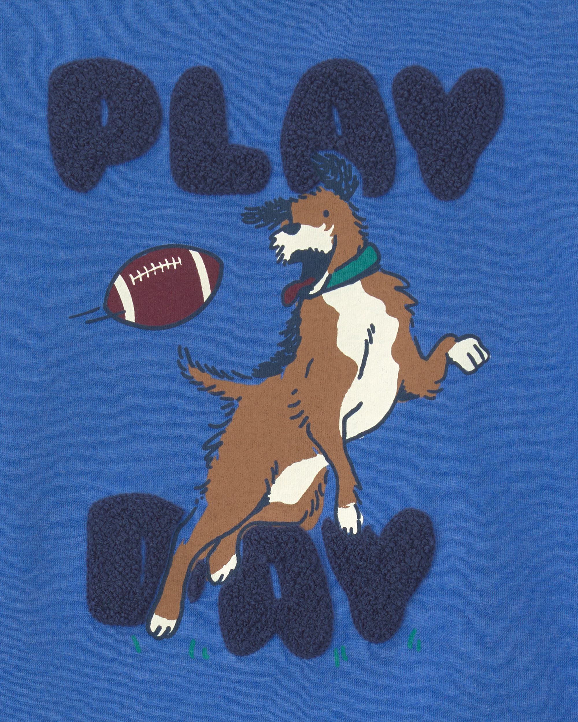 Toddler Boy 'Play Day' Dog Graphic Tee - Blue - Image 4
