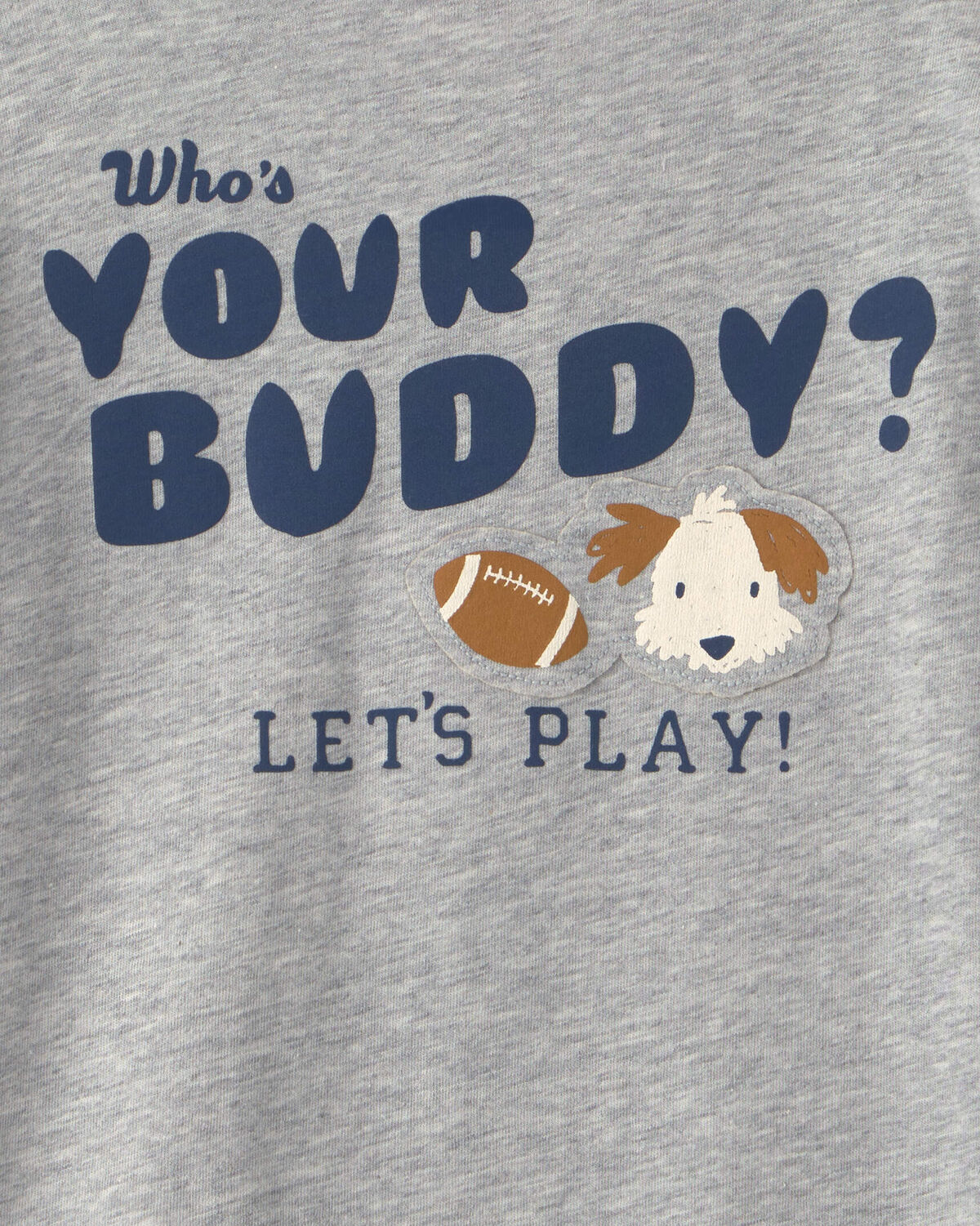 Toddler Boy 'Who's Your Buddy?' Long-Sleeve Graphic Tee - Grey - Image 4
