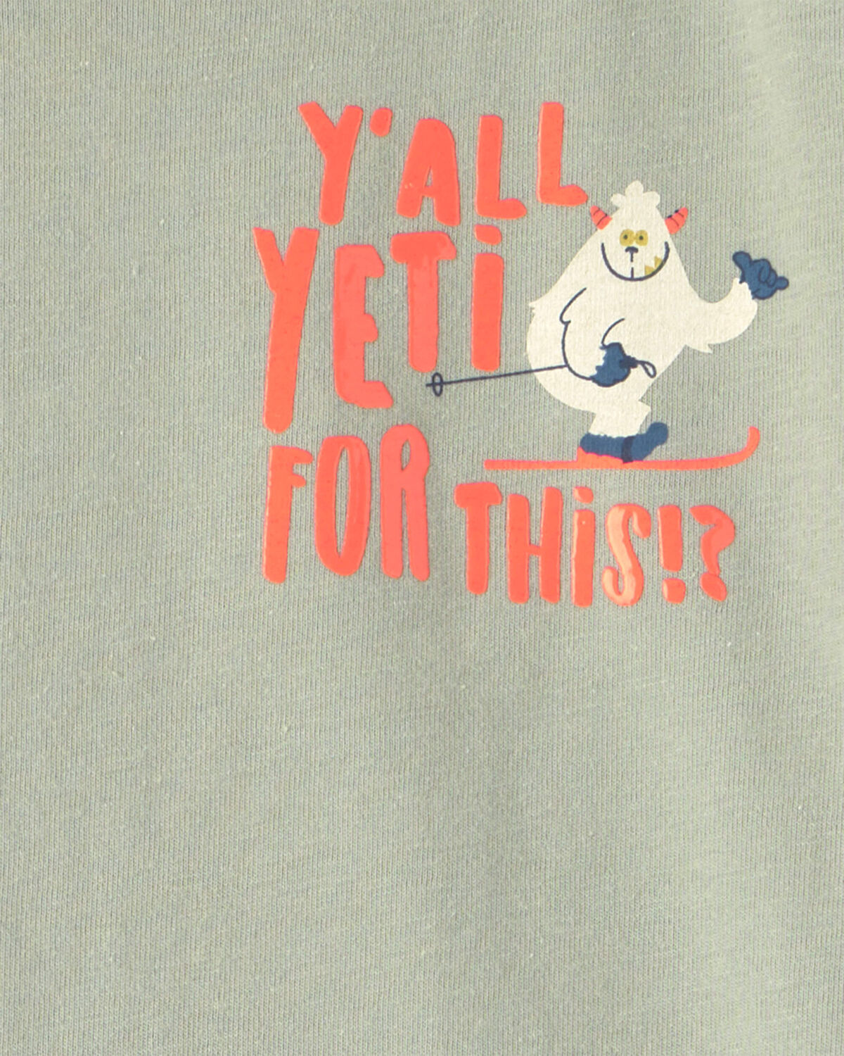Toddler Boy Yeti Long-Sleeve Graphic Tee - Green - Image 3