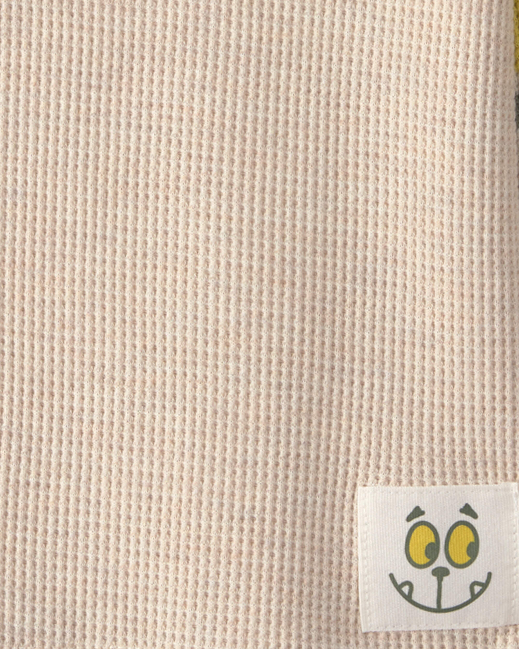 Toddler Boy Striped Thermal Long-Sleeve T-Shirt - Cream - Image 3
