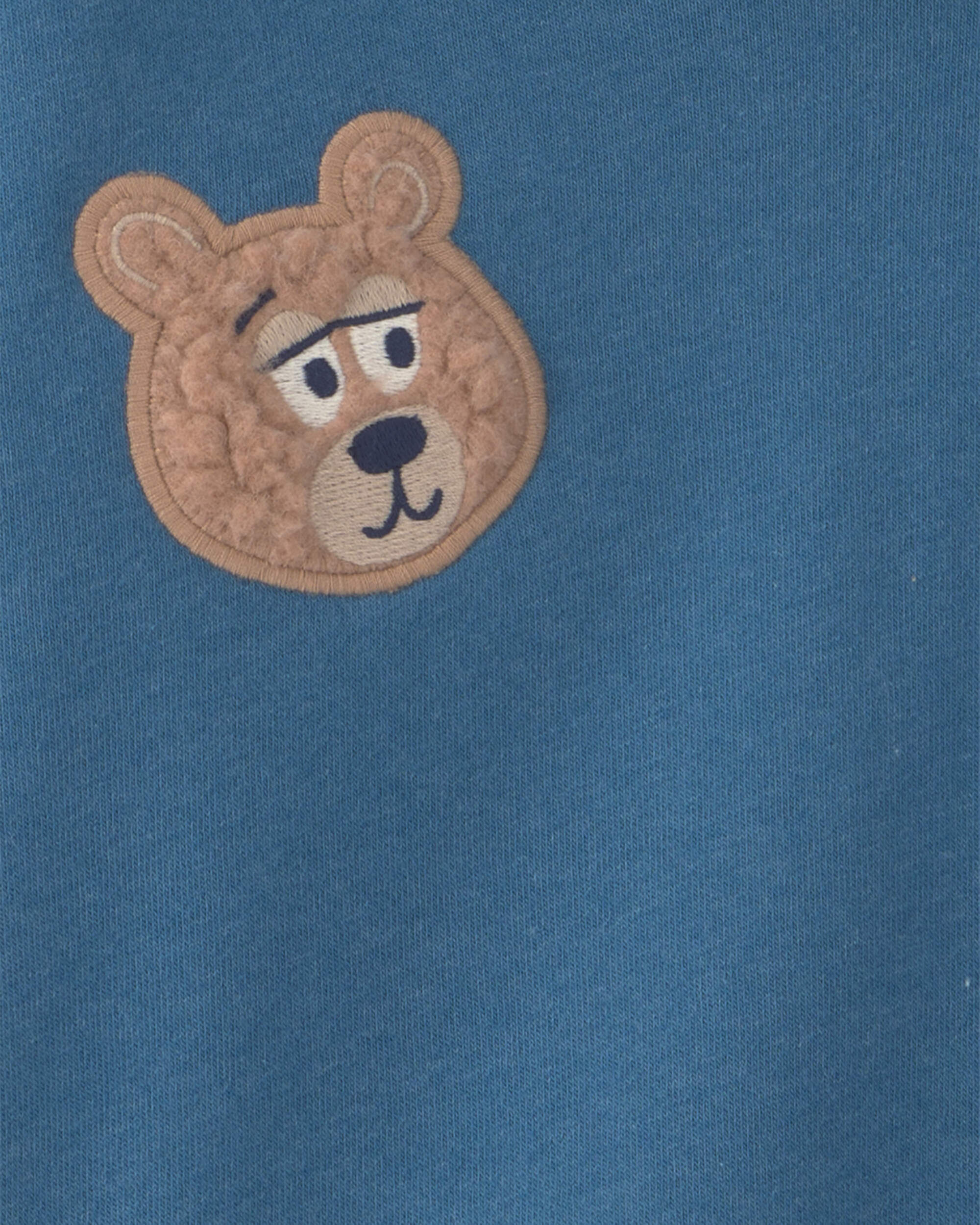 Toddler Boy Yeti Fleece Hoodie - Olive Green - Image 4