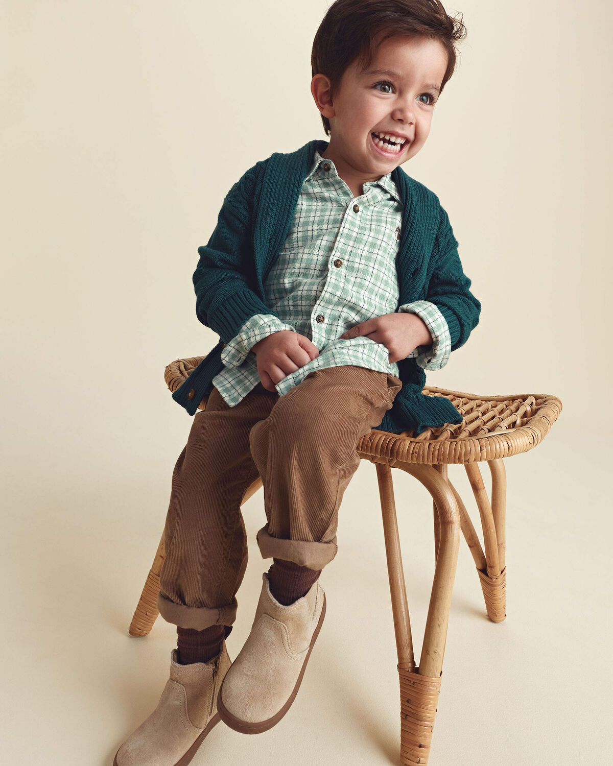 Toddler Boy Corduroy Pants - Brown - Image 4