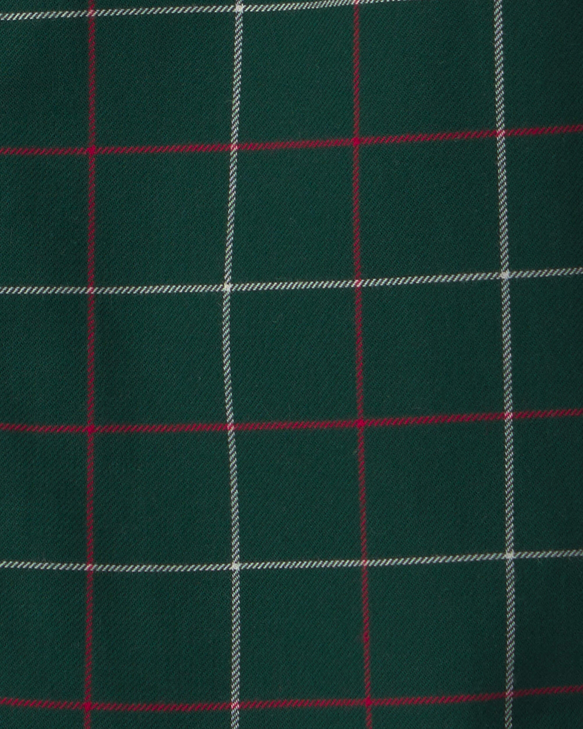 Toddler Boy Plaid Long-Sleeve Button-Down Shirt - Red/Green - Image 4