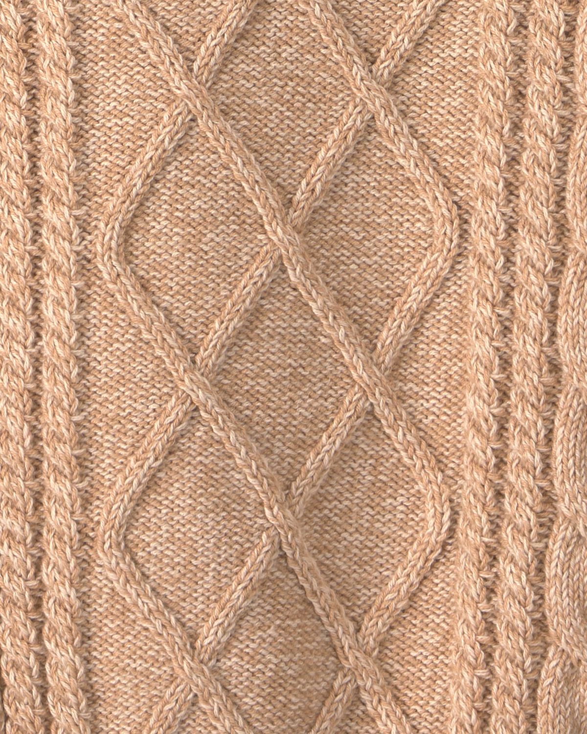 Toddler Boy Cable Knit Sweater - Tan - Image 2