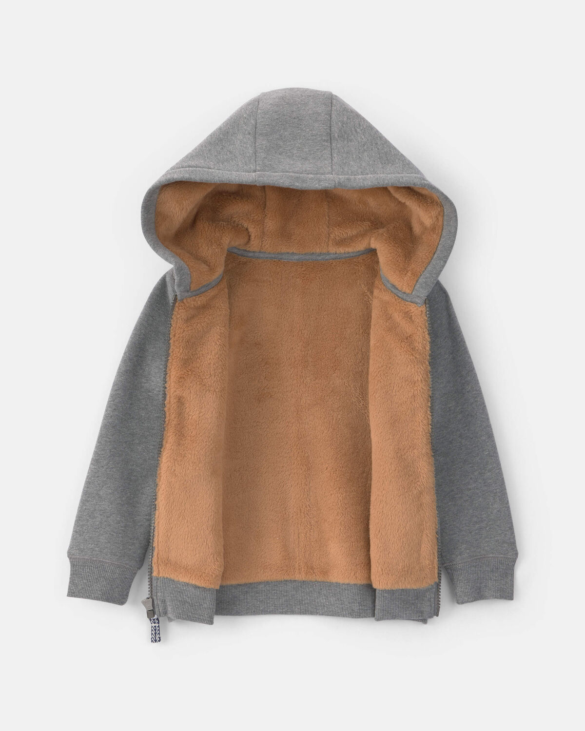 Toddler Boy Fleece Zip-Up Jacket - Grey - Image 2