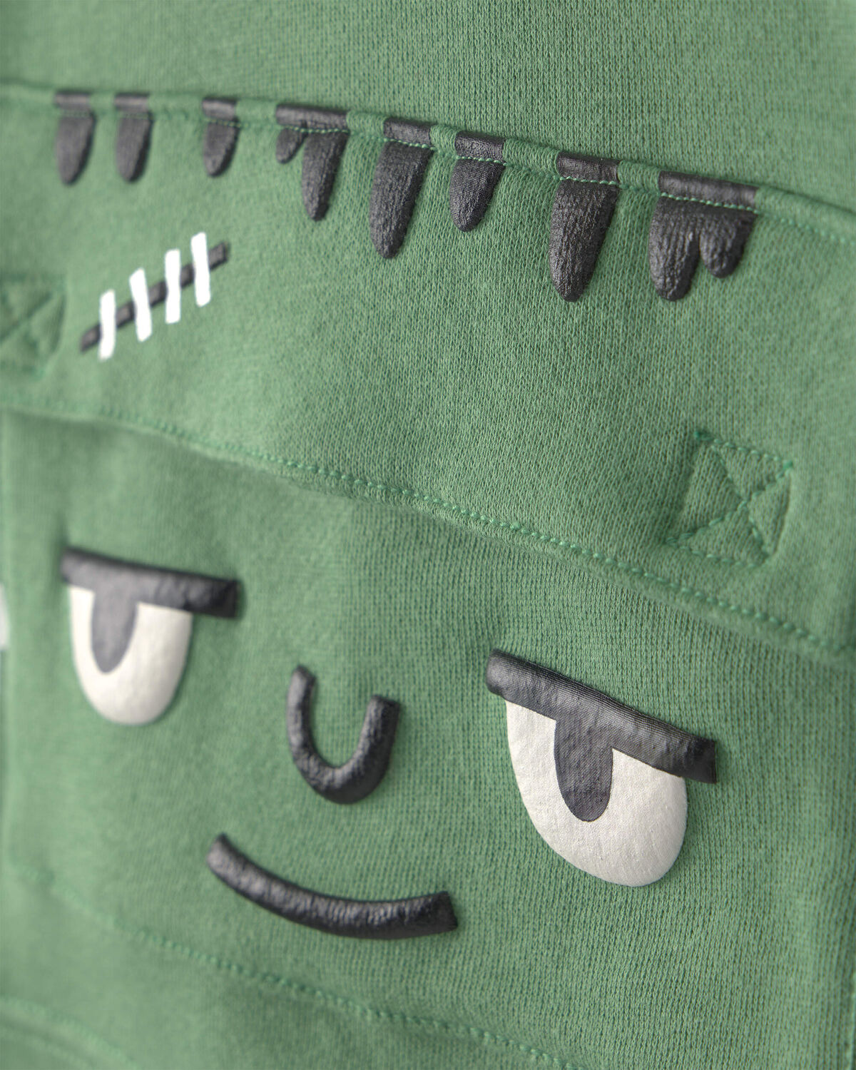Toddler Boy Frankenstein Halloween Hoodie - Green - Image 3