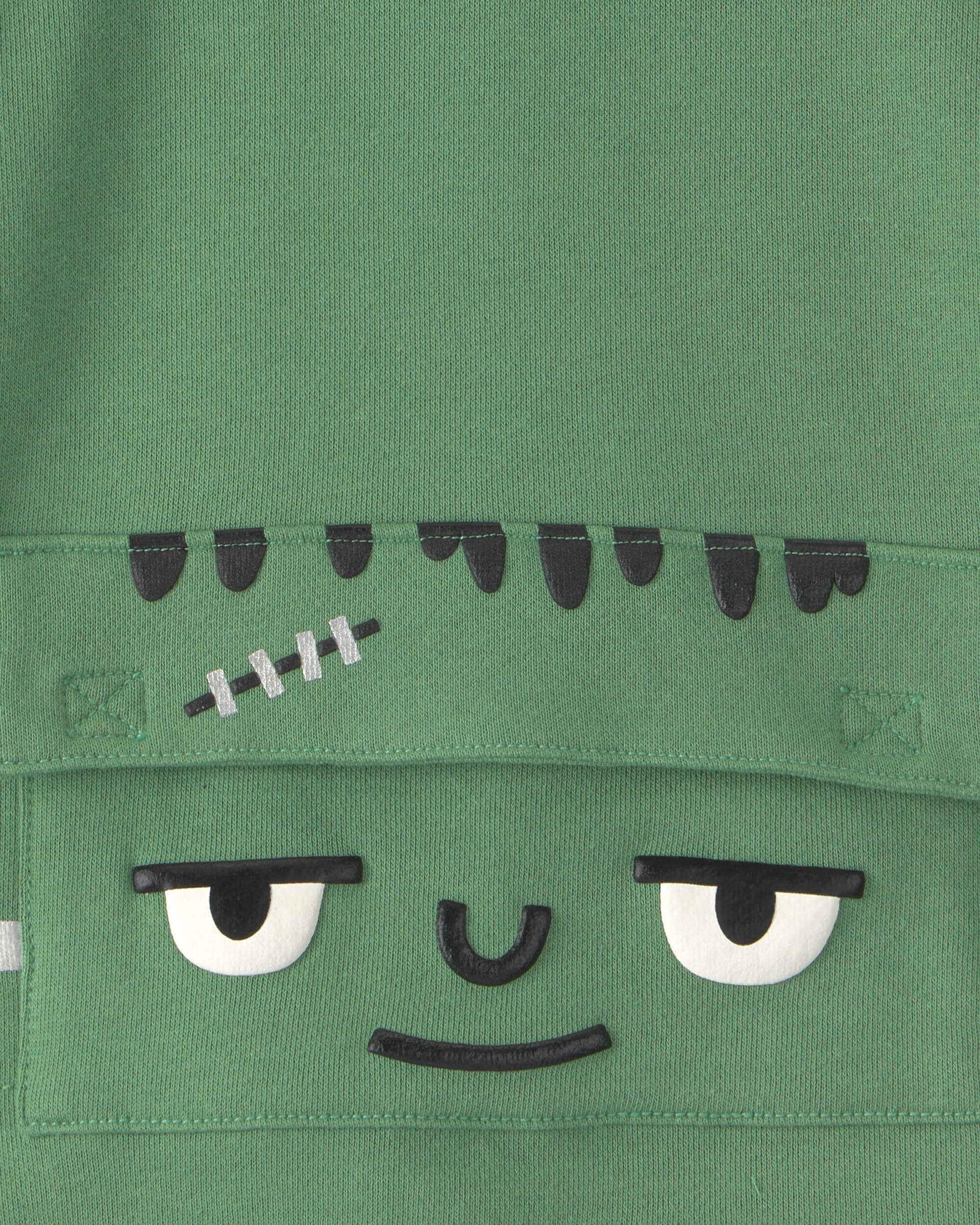 Toddler Boy Frankenstein Halloween Hoodie - Green - Image 5