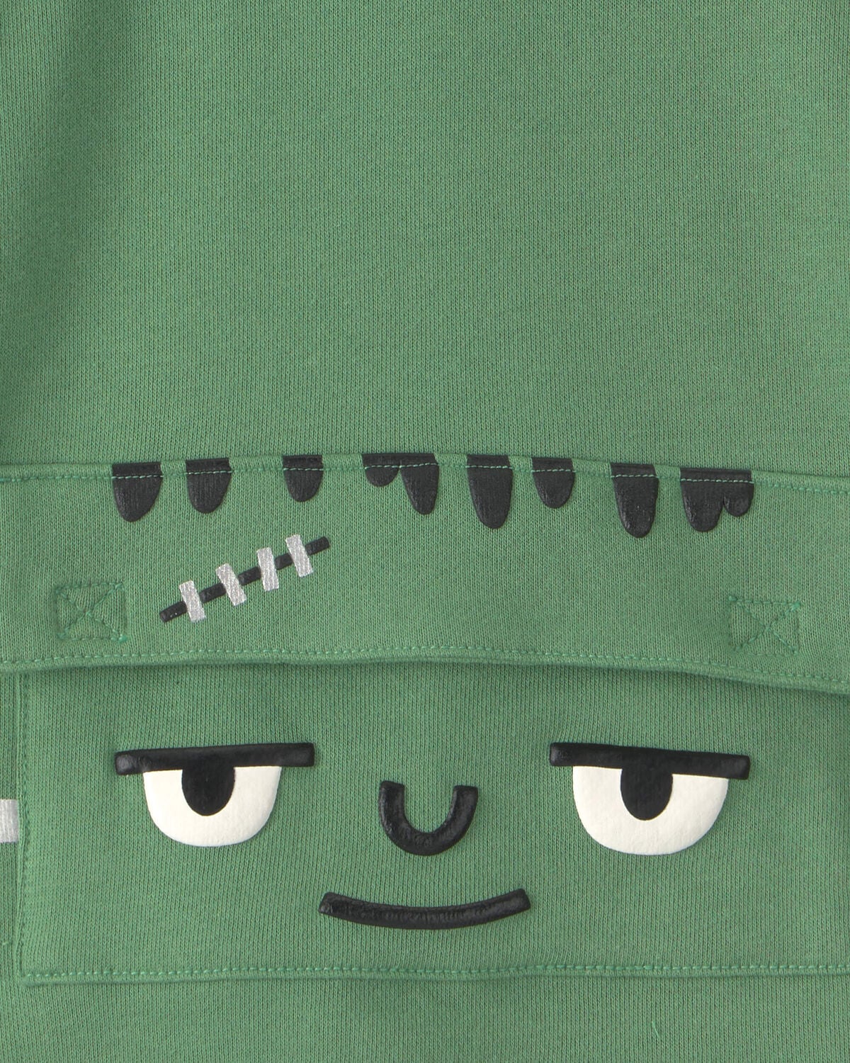 Toddler Boy Frankenstein Halloween Hoodie - Green - Image 4