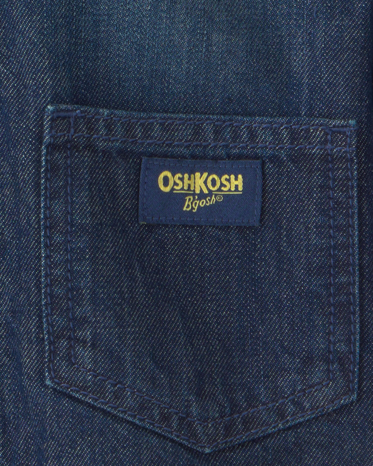 Toddler Boy Plaid Denim Jacket - Dark Wash - Image 4