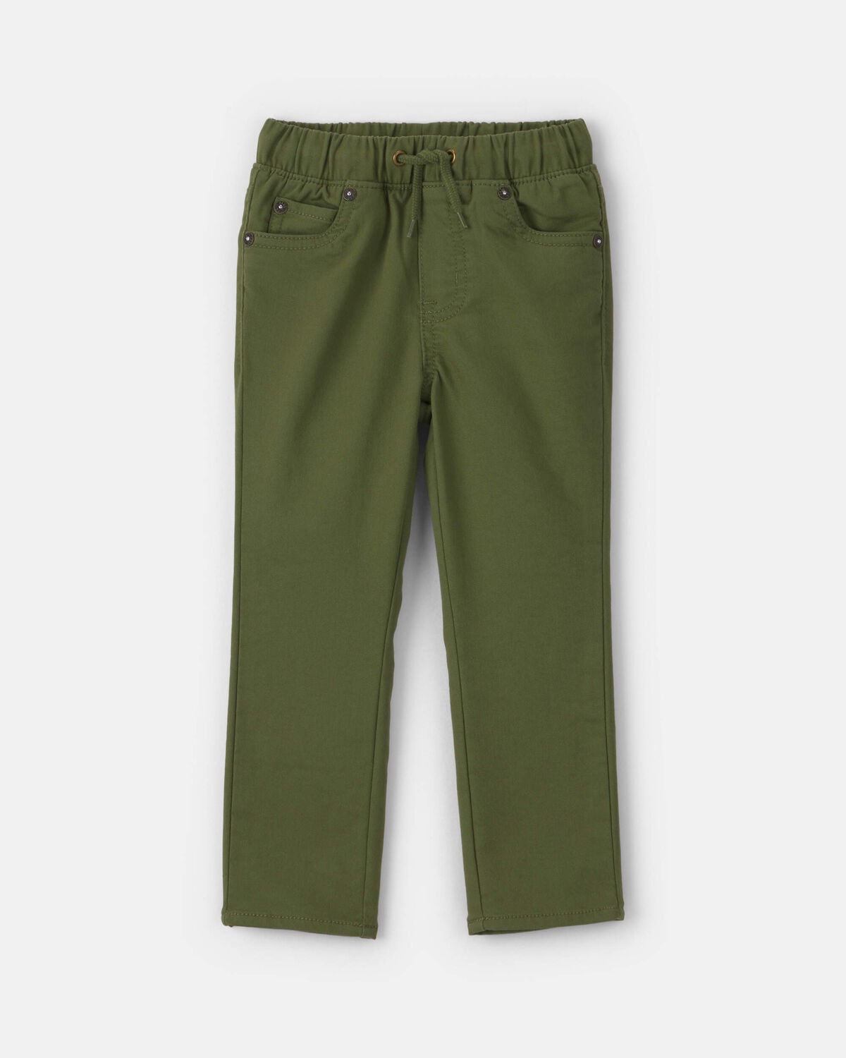 Toddler Boy Pull-On Pants - Olive Green