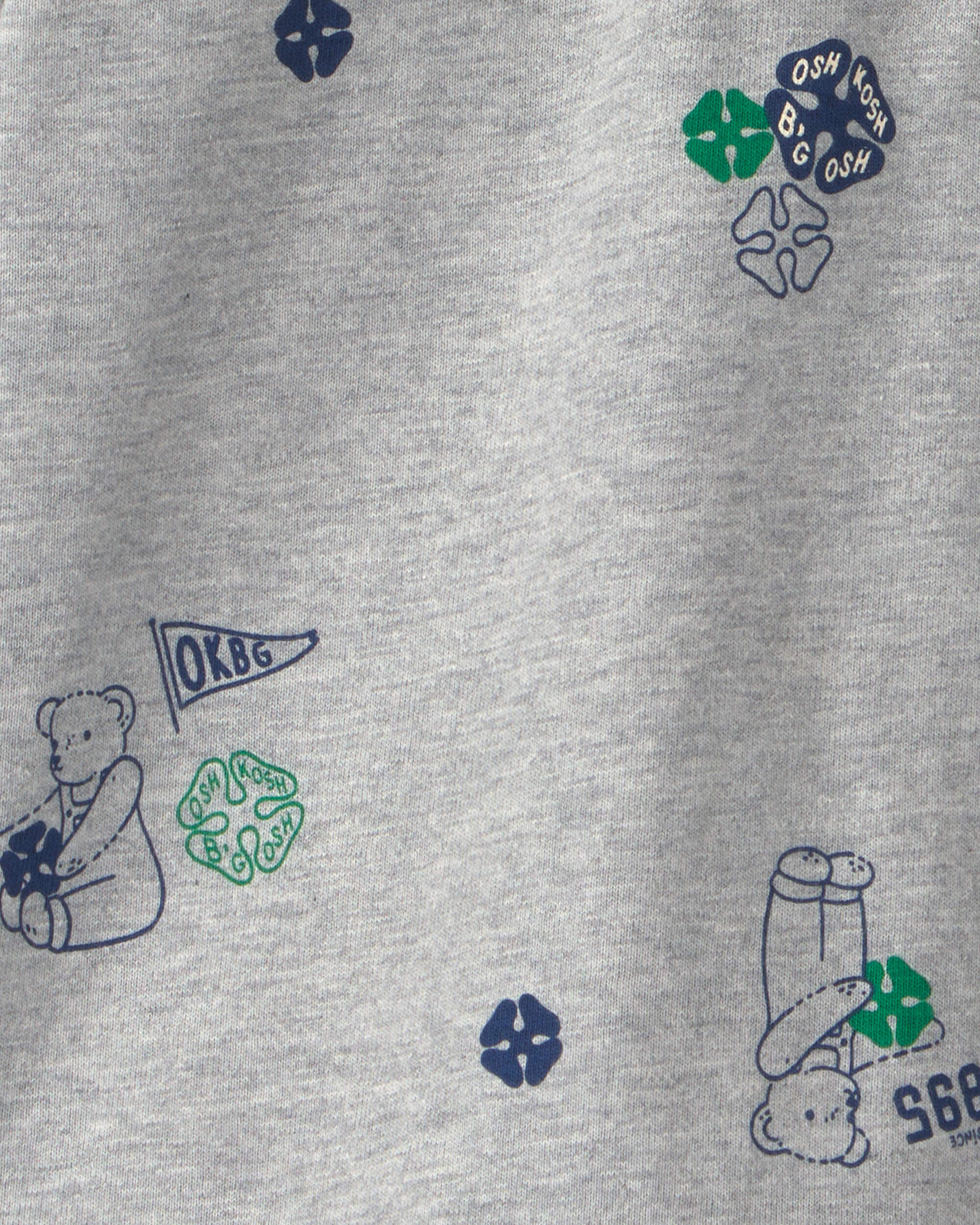 Toddler Boy Bear Long-Sleeve Polo Shirt - Grey - Image 3