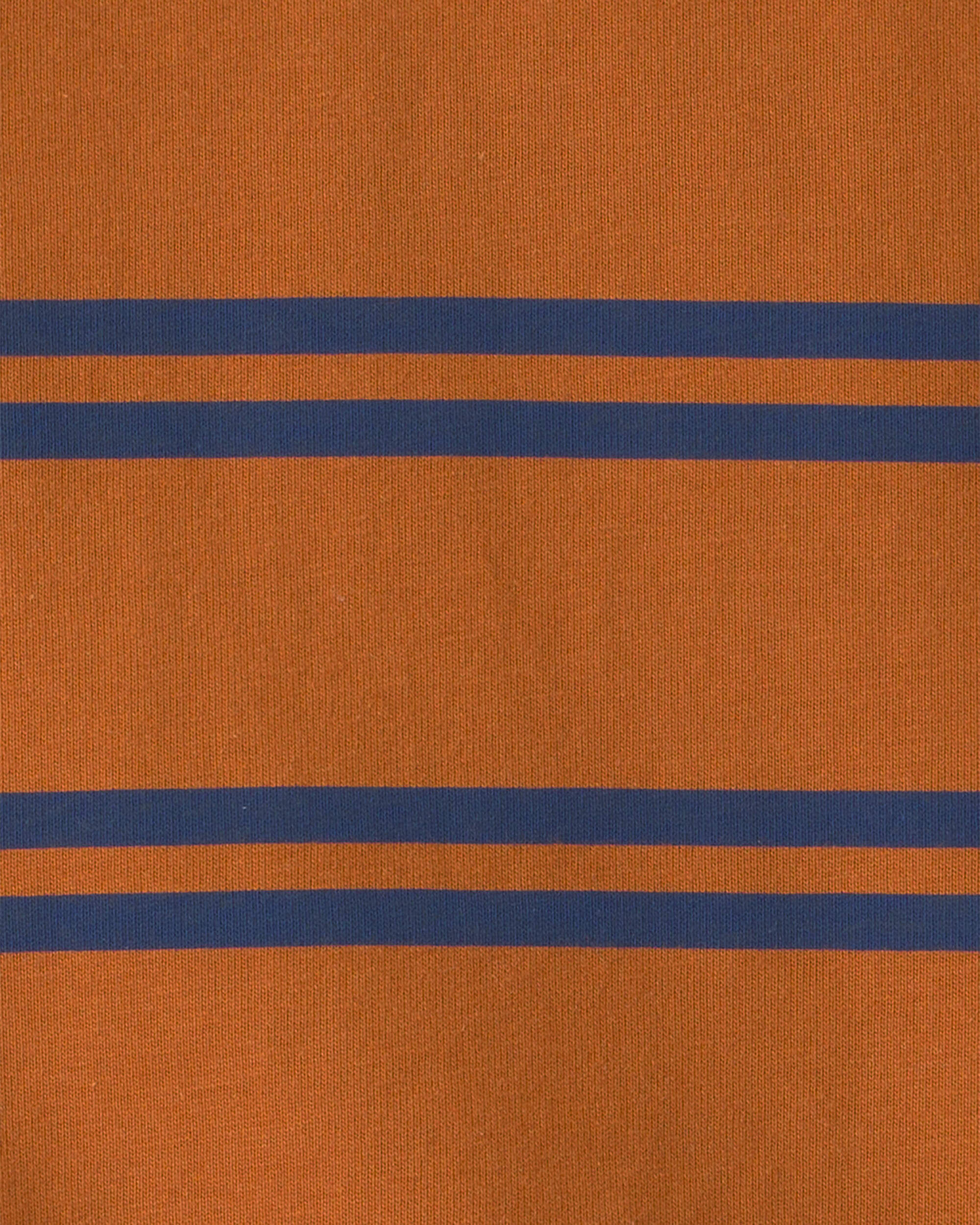 Toddler Boy Striped T-Shirt - Cream/Olive Green - Image 4