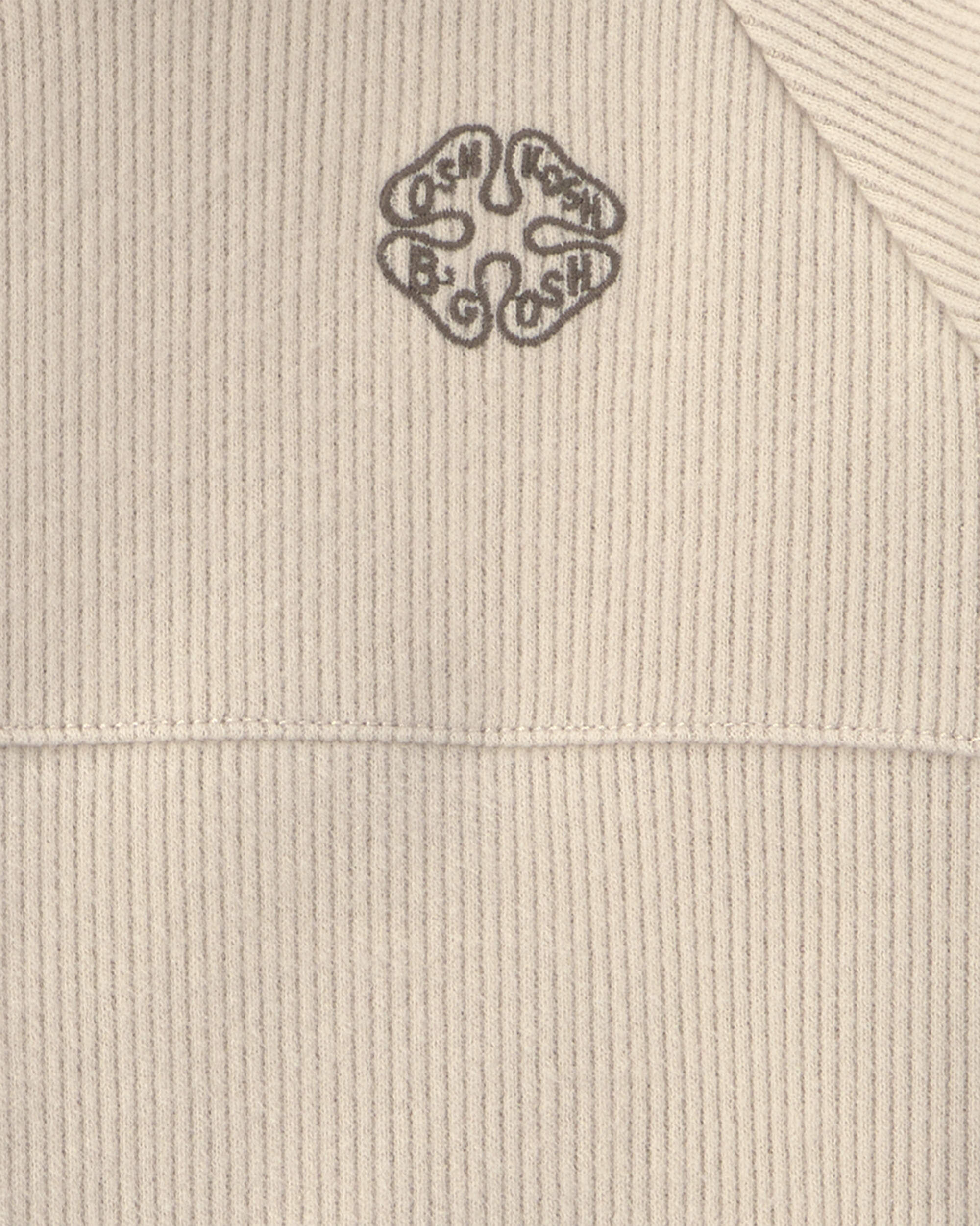 Toddler Boy Long-Sleeve Hooded Top - Tan - Image 3